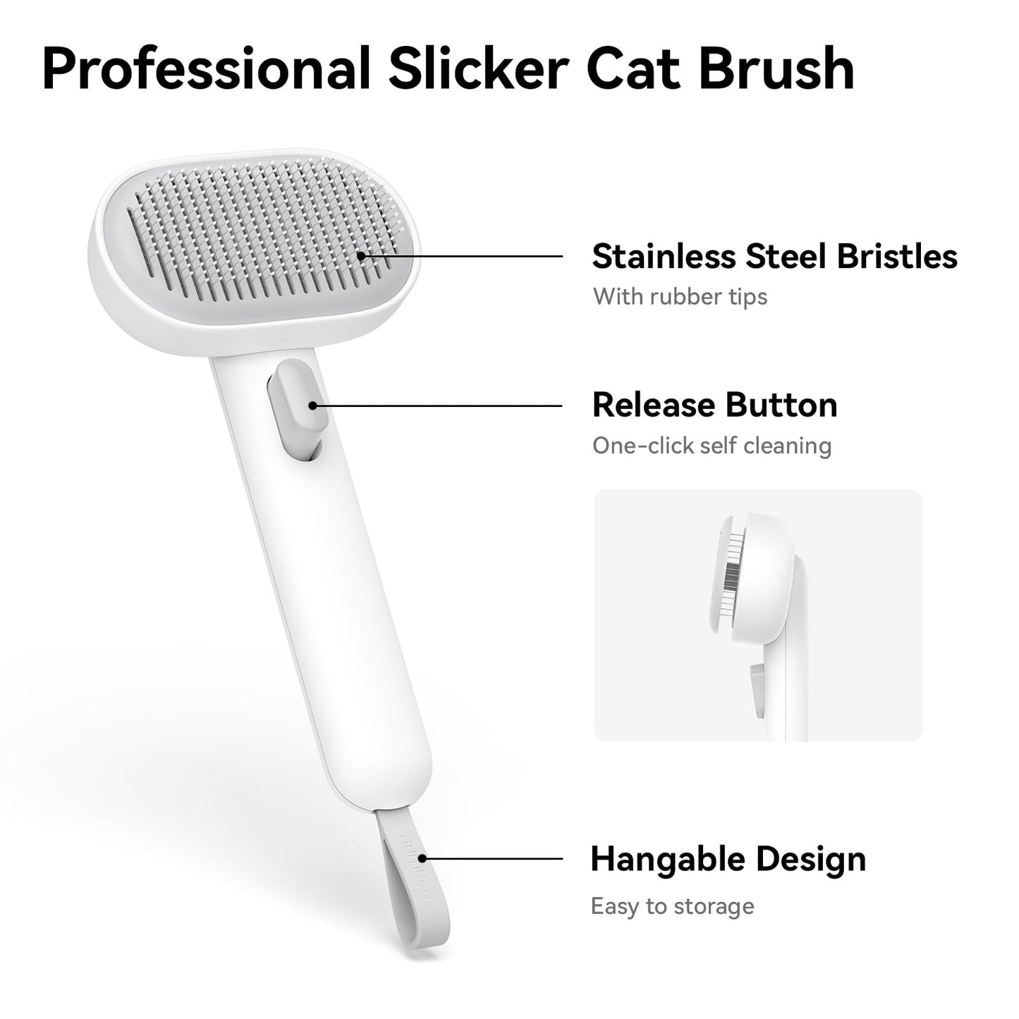 Aumuca Pet Grooming Brush for Cats & Rabbits