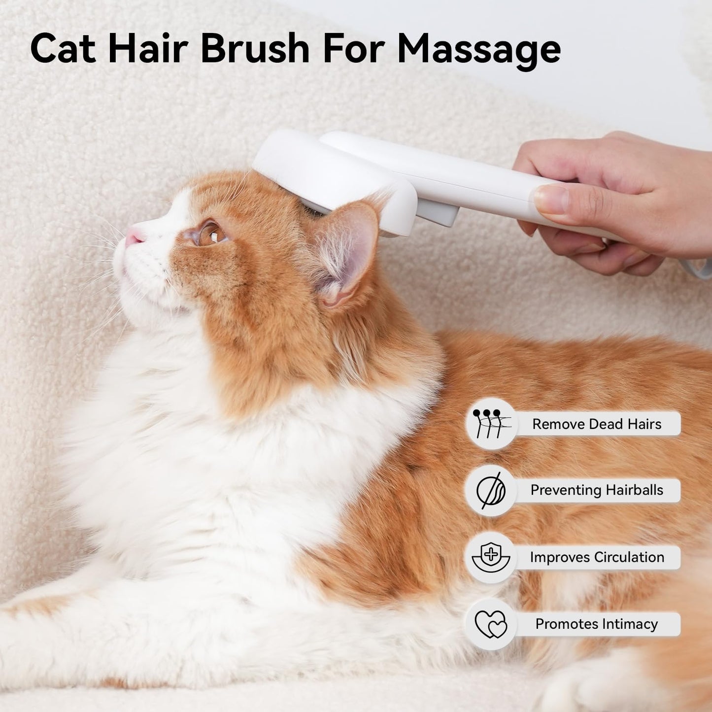 Aumuca Pet Grooming Brush for Cats & Rabbits