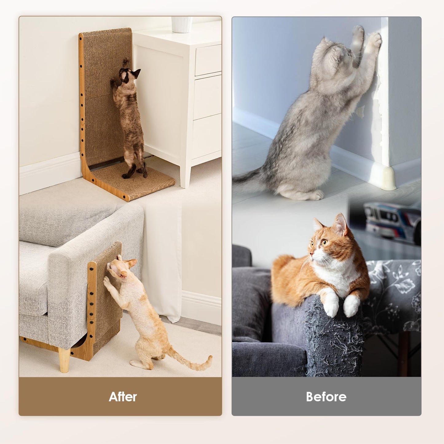 EHEYCIGA Large Cat Scratcher Pad – Brown