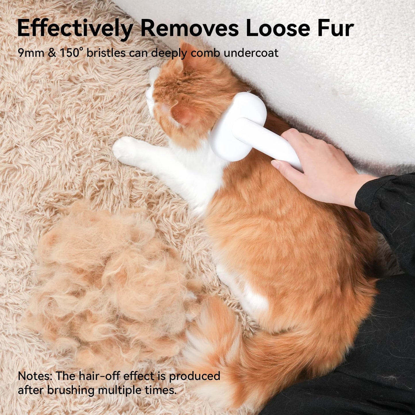 Aumuca Pet Grooming Brush for Cats & Rabbits